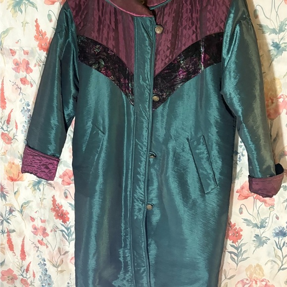Vintage Balimel Green and Purple Puffer Jacket - Picture 2 of 8